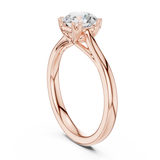1 CT Round  Mossonite Ring | WOKE