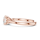 1 CT Round  Mossonite Ring | WOKE