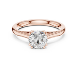 1 CT Round  Mossonite Ring | WOKE