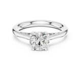 1 CT Round  Mossonite Ring | WOKE