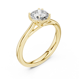 1 CT Round  Mossonite Ring | WOKE