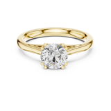 1 CT Round  Mossonite Ring | WOKE