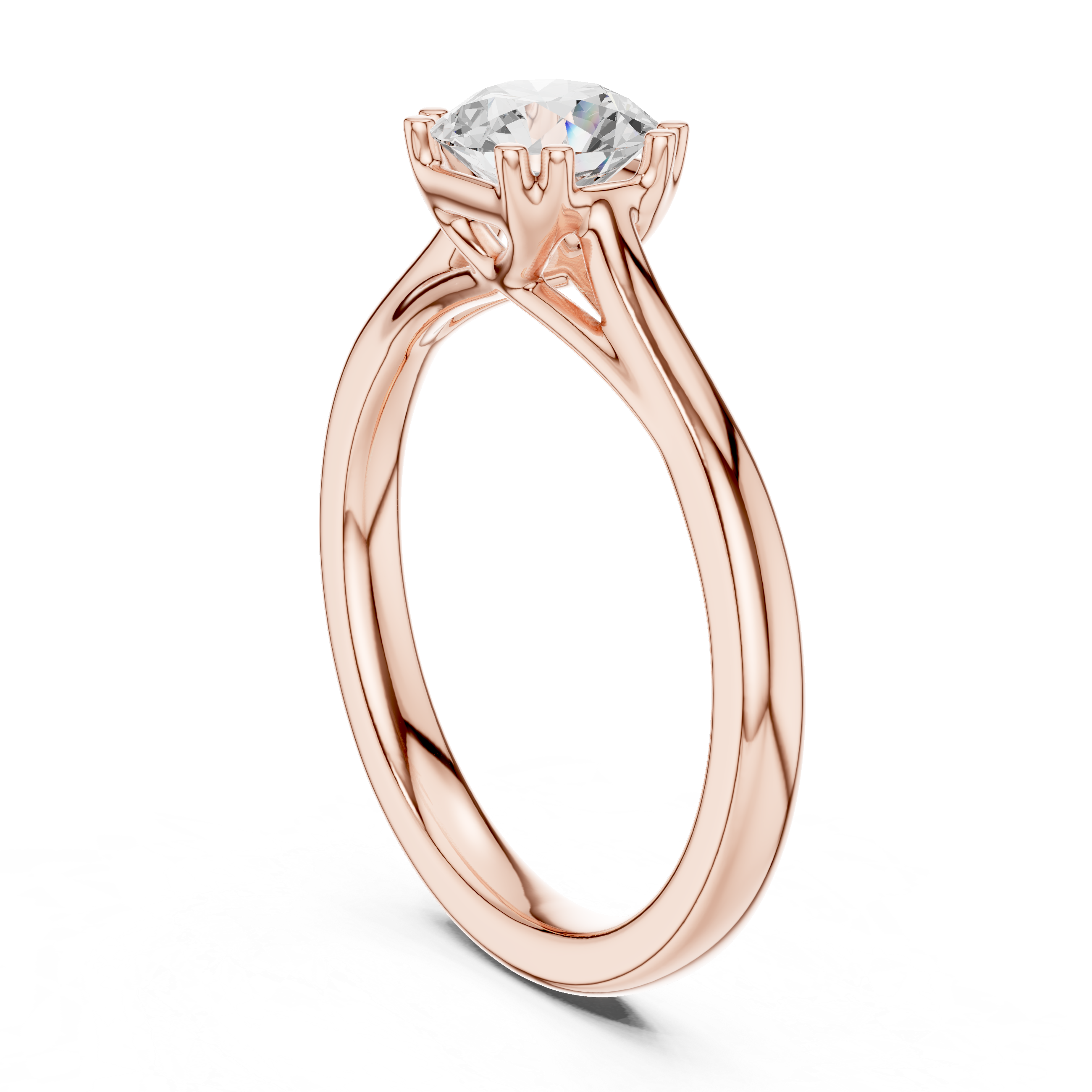 0.85 CT Round  Mossonite Ring | WOKE