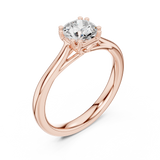 0.85 CT Round  Mossonite Ring | WOKE