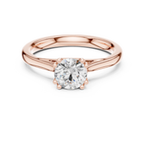 0.85 CT Round  Mossonite Ring | WOKE