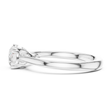 0.85 CT Round  Mossonite Ring | WOKE