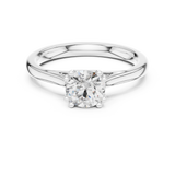 0.85 CT Round  Mossonite Ring | WOKE