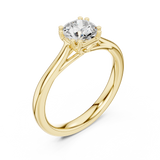 0.85 CT Round  Mossonite Ring | WOKE