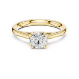 0.85 CT Round  Mossonite Ring | WOKE