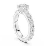 2.5 CT Round Moissanite Ring in 925 Silver/9K Gold |WOKE