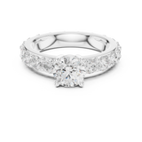 2.5 CT Round Moissanite Ring in 925 Silver/9K Gold |WOKE