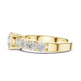 2 TCW Round Moissanite Ring in 9K Gold/925 Silver |WOKE