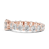 2.8 CT Round Moissanite Ring in 9K Gold/925 Silver |WOKE