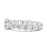 2.8 CT Round Moissanite Ring in 9K Gold/925 Silver |WOKE