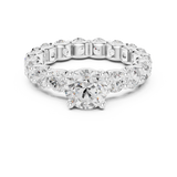 2.8 CT Round Moissanite Ring in 9K Gold/925 Silver |WOKE