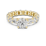 2.8 CT Round Moissanite Ring in 9K Gold/925 Silver |WOKE