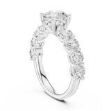 1.5 CT Round Moissanite Ring in 9K Gold/925 Silver |WOKE