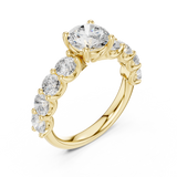 1.5 CT Round Moissanite Ring in 9K Gold/925 Silver |WOKE