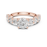 1.5 CT Round Moissanite Ring in 9K Gold/925 Silver |WOKE