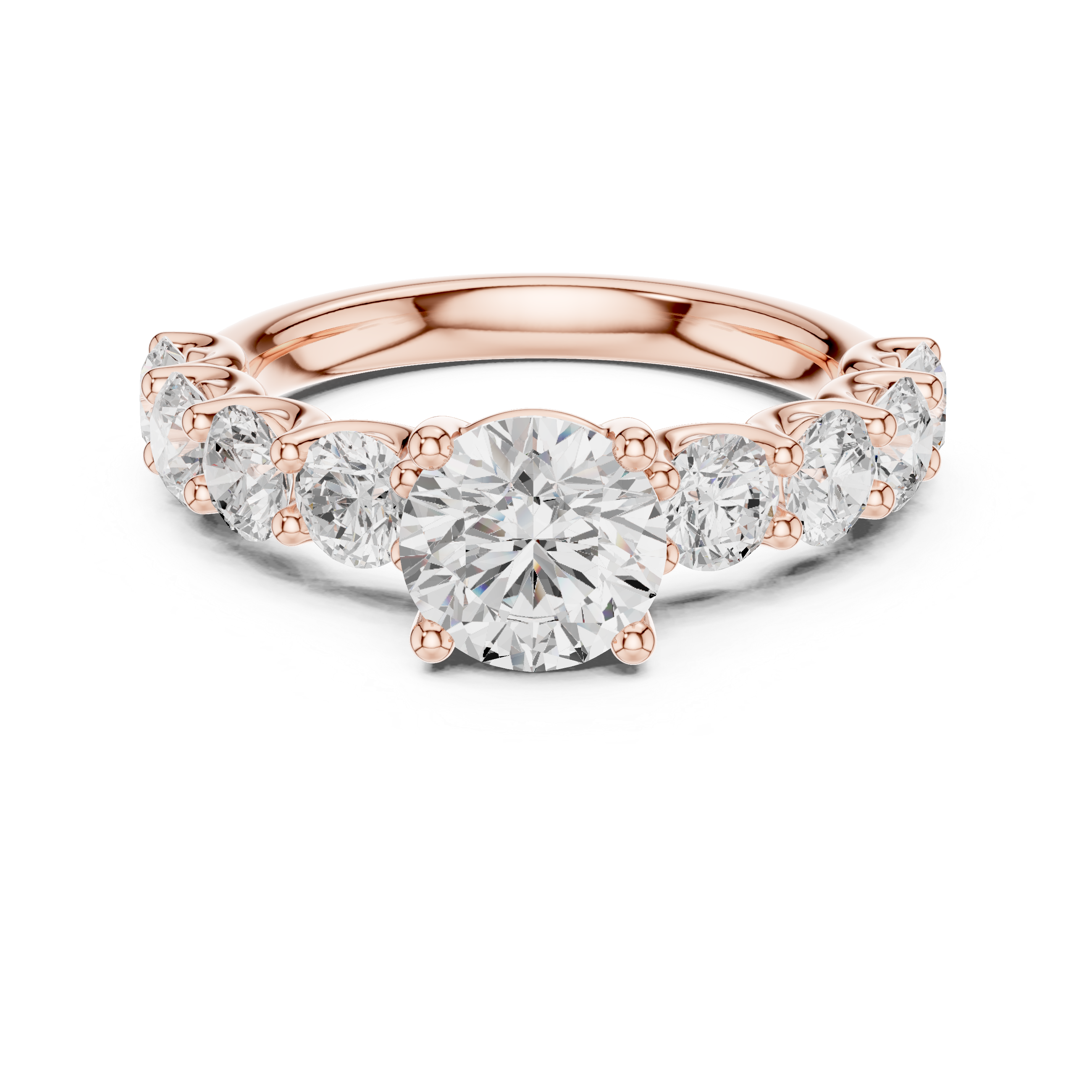 1.5 CT Round Moissanite Ring in 9K Gold/925 Silver |WOKE
