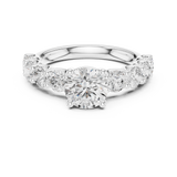 1.5 CT Round Moissanite Ring in 9K Gold/925 Silver |WOKE