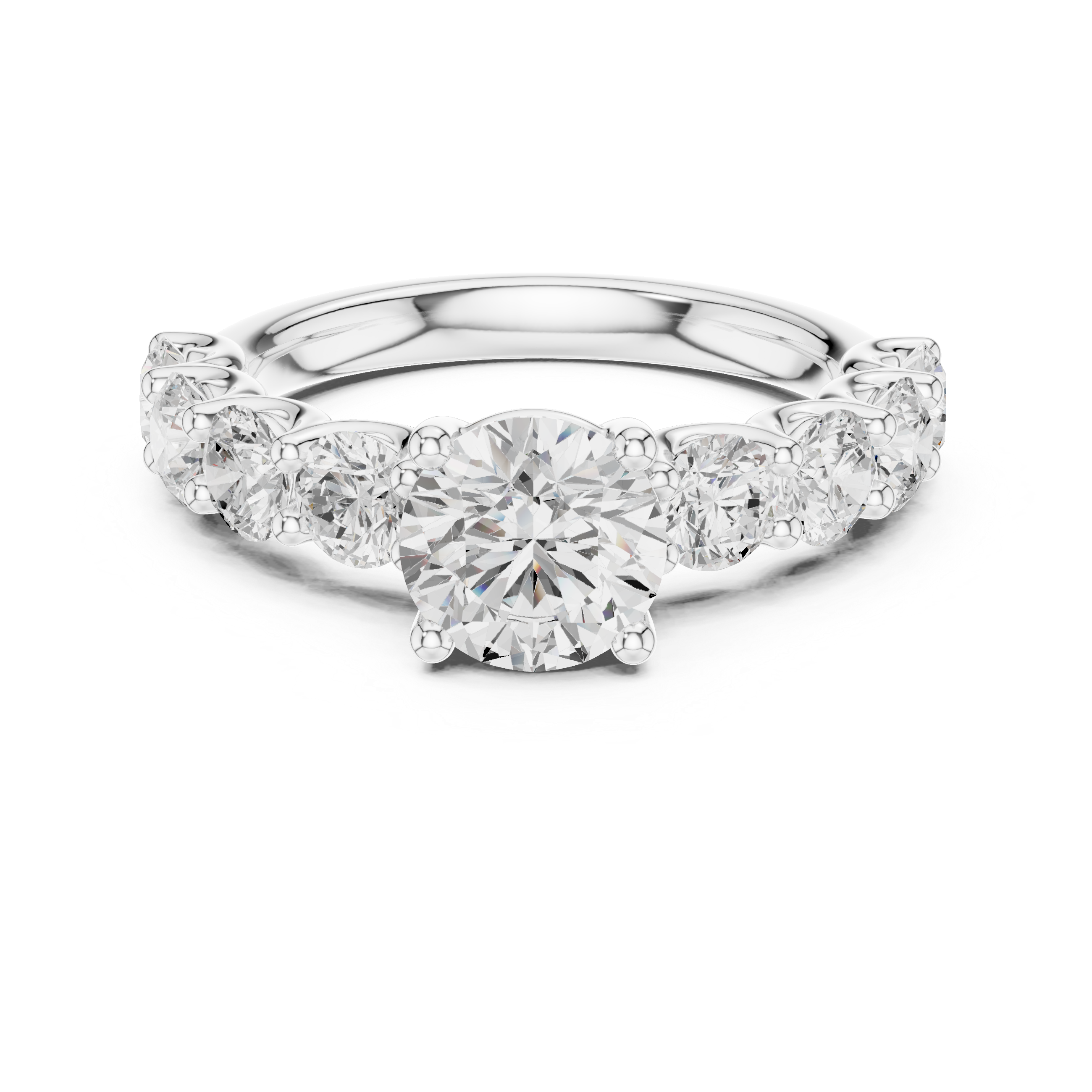 1.5 CT Round Moissanite Ring in 9K Gold/925 Silver |WOKE