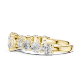 1.5 CT Round Moissanite Ring in 9K Gold/925 Silver |WOKE