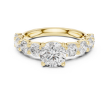 1.5 CT Round Moissanite Ring in 9K Gold/925 Silver |WOKE