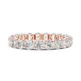 2 CT Round Cut Moissanite Ring in 9K Gold/925 Silver |WOKE