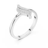 0.094 CT Round Cut Moissanite Ring in 9K Gold/925 Silver |WOKE