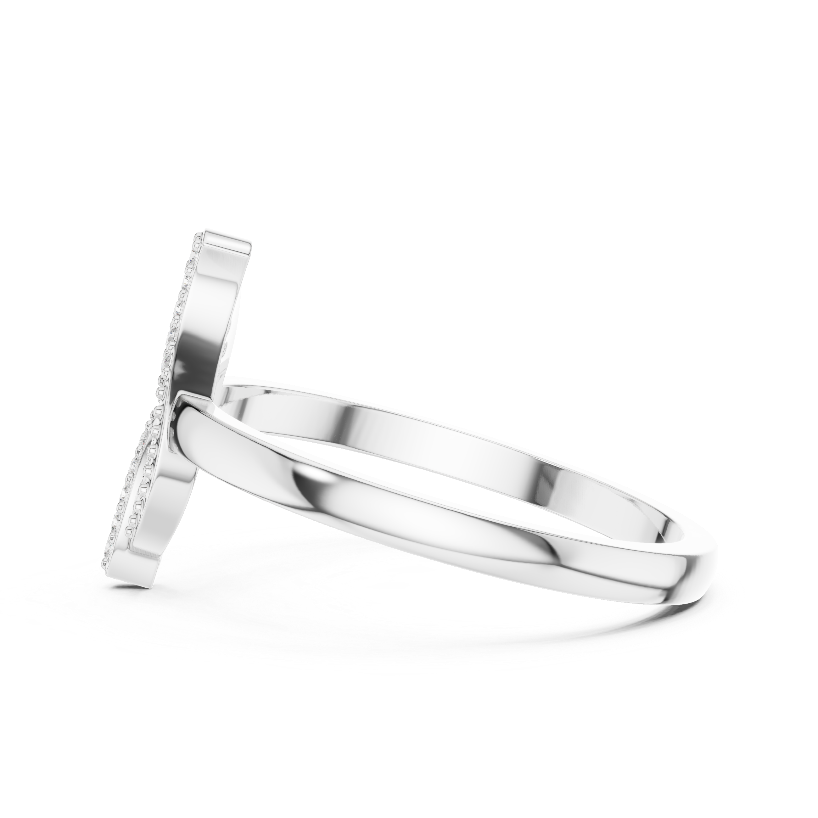 0.094 CT Round Cut Moissanite Ring in 9K Gold/925 Silver |WOKE