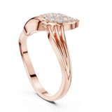 0.288 CT Round Cut Moissanite Ring in 9K Gold/925 Silver |WOKE