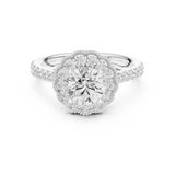 0.549 CT Round Cut Moissanite Ring in 9K Gold/925 Silver |WOKE