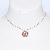 Rainbow Sapphire Moissanite Pendant | WOKE