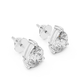 3.5 CT Pear Cut Moissanite stud in 925 Silver/9K Gold|WOKE