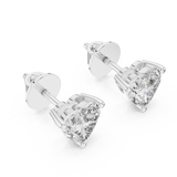 1.5 CT Heart cut moissanite stud in 9K Gold/925 Silver |WOKE