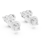 1.5 CT Heart cut moissanite stud in 9K Gold/925 Silver |WOKE