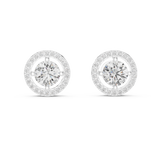 2.528 CT Round cut Moissanite studs in 9K Gold/925 Silver |WOKE