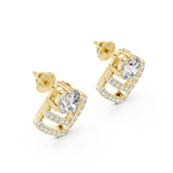 Round Cut Moissanite Studs in 9K Gold/925 Silver |WOKE