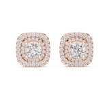 Round cut Moissanite studs in 9K Gold/925 Silver |WOKE