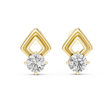 2.5 CT Round Moissanite Studs in 9K Gold/925 Silver |WOKE