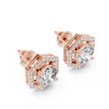 2.98 CT Moissanite Stud in 9K Gold/925 Silver |WOKE