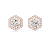 2.98 CT Moissanite Stud in 9K Gold/925 Silver |WOKE