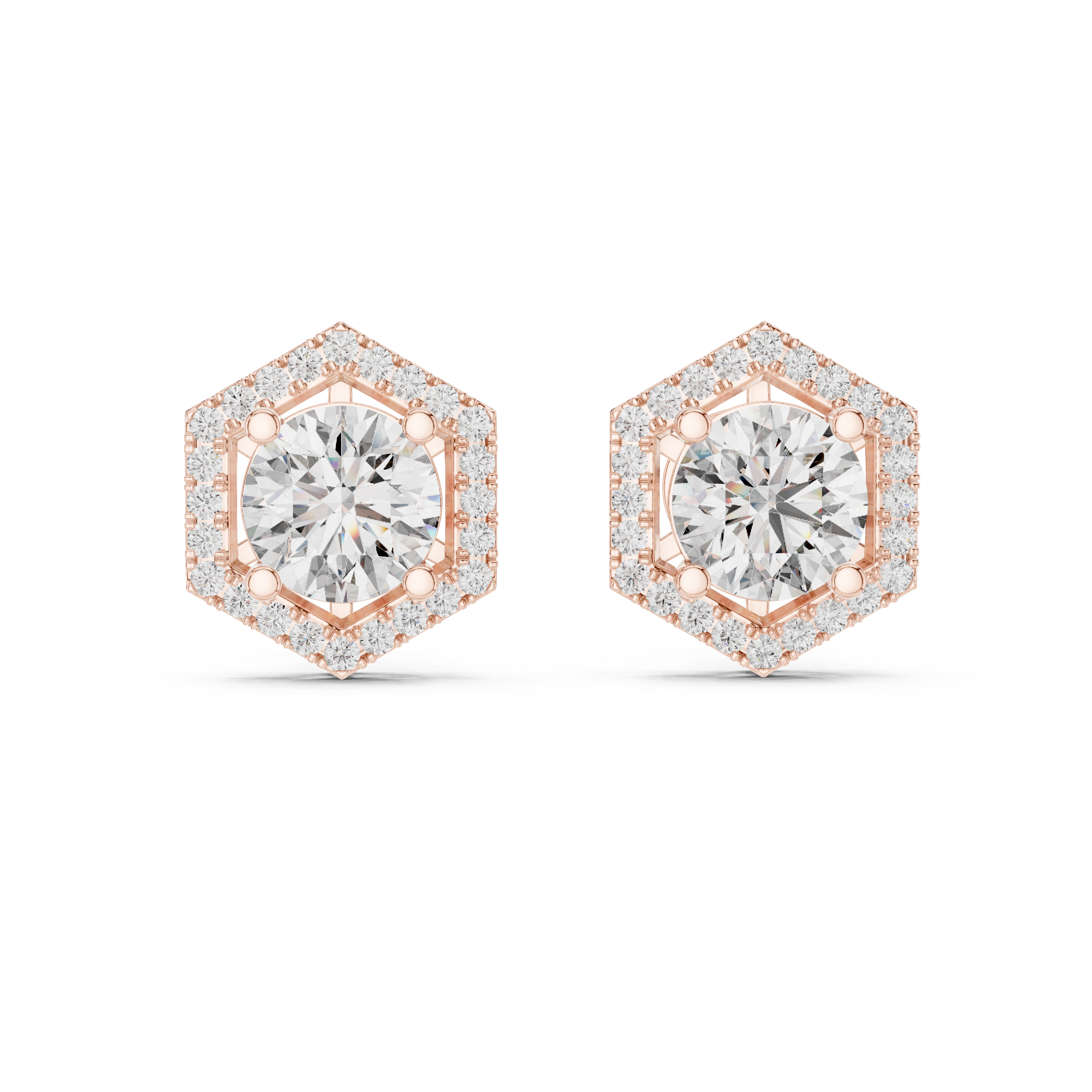 2.98 CT Moissanite Stud in 9K Gold/925 Silver |WOKE