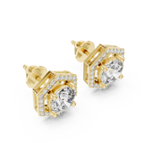 2.98 CT Moissanite Stud in 9K Gold/925 Silver |WOKE