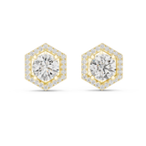 2.98 CT Moissanite Stud in 9K Gold/925 Silver |WOKE