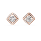 4.028 CT Round Cut Moissanite Studs in 9K Gold/925 Silver|WOKE