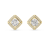 4.028 CT Round Cut Moissanite Studs in 9K Gold/925 Silver|WOKE