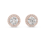 2.9 Ct Round Moissanite Studs in 9K Gold/925 Silver |WOKE