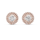 3.42 CT Round Moissanite Stud in 9K Gold/925 Silver | WOKE